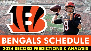 Cincinnati Bengals 2024 Record Prediction amp Schedule Breakdown For Each Game In 17 Game NFL Schedule [upl. by Arramahs]