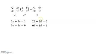 Matrixen bepalen inverse matrix [upl. by Midis998]