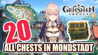 ALL CHESTS IN MONDSTADT CITY  ULTIMATE CHEST GUIDE 1 【 Genshin Impact 】 [upl. by Mulligan]