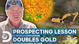 Prospecting Lesson DOUBLES Gold Production  Gold Rush Mine Rescue With Freddy And Juan [upl. by Akcimahs]