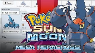 Mega Heracross Moveset Guide How to use Mega Heracross Pokemon Sun and Moon w PokeaimMD [upl. by Ekoorb819]