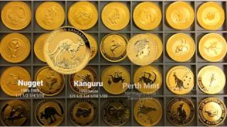 Nugget Känguru 1 Unze Gold 19862017 Australien Perth Mint [upl. by Simaj]