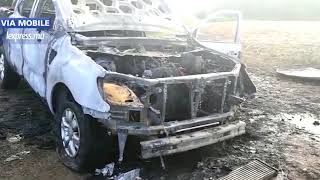 Une voiture calcinée à Verdun [upl. by Shep]