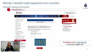 Bezpieczeństwo w sieci  Webinar  PKO Bank Polski [upl. by Nauqan798]