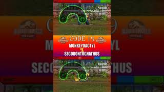 MONKEYDACTYL VS SECODONTOGNATHUS  JURASSIC WORLD THE GAME [upl. by Ilsa]