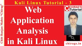 Kali Linux Tutorial 3  Web Application Analysis in Kali Linux [upl. by Ranip]