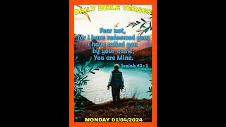 1 April 2024 jehovah jesus christ holy spirit fear not redeemed you called name mine [upl. by Aniretake]