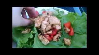 Salada com Frango croutons e Molho especial [upl. by Lodhia]