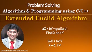 Extended Euclid Algorithm  Number Theory  Program in CC [upl. by Attekram]