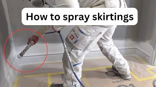 How to spray skirtingstrim [upl. by Aldis]