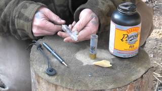 Reloading 12GA with Pyrodex Black Powder in the Field [upl. by Blanka]