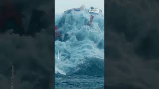 Overloaded Cargo Ship Drops Containers in the Sea [upl. by Enyt137]