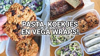 Meal Prep With Me Broccoli Protein Pasta  Havermout Koekjes amp Vegetarische Worst Wraps [upl. by Aekim398]