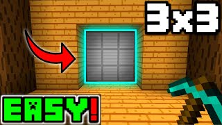 🦅 EASY 3x3 Sliding PISTON DOOR in Minecraft Bedrock 119 [upl. by Publias]