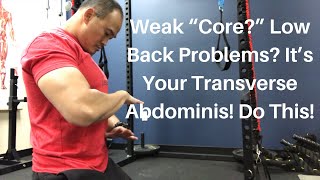 Weak “Core” Low Back Problems It’s Your Transverse Abdominis Do This  Dr Wil amp Dr K [upl. by Ranit439]