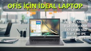 Acer Aspire 5 A51557566W NXKN4EY003  İ5 12450H8 GB DDR4 RAM512 GB SSD  İNCELEME [upl. by Slayton]