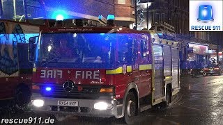 Old school british siren London Fire Brigade Pump A242 LFB Soho [upl. by Zeta]