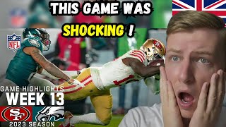 British Guy Reacts To San Francisco 49ers vs Philadelphia Eagles [upl. by Can]