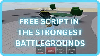 NEW THE STRONGEST BATTLEGROUNDS SCRIPT  SUIRYU MOVESET  FREE SCRIPT GUI MOBILE amp PC [upl. by Ettenawtna]