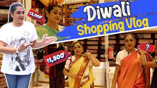 My Diwali Purchase ஆரம்பம் 🤩  Saree Shopping Vlog  Uma Riyaz [upl. by Miles496]