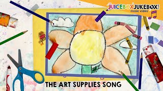 The Art Supplies Song by The Juicebox Jukebox  Art Class Elementary Teacher Draw Paint Color Create [upl. by Rihana716]