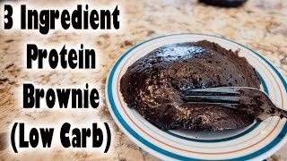 Protein quotPovertyquot Brownie Recipe Low carb Only 130 Calories [upl. by Qidas332]