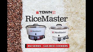 Town Food Service Equipment  RM55 RM50 Gas Rice Cooker [upl. by Booze]