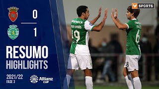 Highlights  Resumo FC Penafiel 01 Sporting Taça da Liga 2122  Fase 3  Jornada 3 [upl. by Ahsitahs]