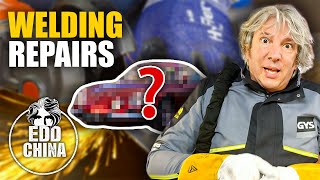 Welding Repairs On Our Range Rover Chassis  Workshop Diaries  Edd China [upl. by Able]