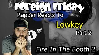 Rapper Reacts To Lowkey  Fire In The Booth part 2 So much truth in these words 😮 [upl. by Berrie]