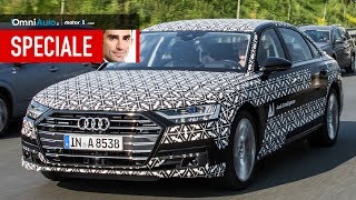 Nel traffico con la nuova Audi A8 che guida da sola [upl. by Colwen]