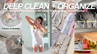 extreme DEEP CLEAN  ORGANIZE with me🧼the entire house will motivate you [upl. by Limann454]