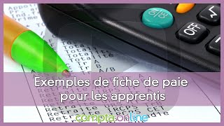 La fiche de paie des apprentis [upl. by Poirer]