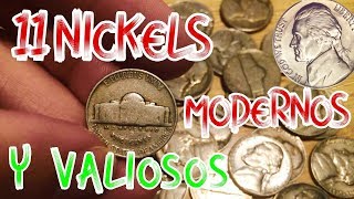 NICKELS MODERNOS QUE VALEN MUCHO DINERO monedas de 5 centavos valiosas [upl. by Stesha]