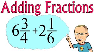 Adding Fractions and Mixed Numbers with Unlike Denominators [upl. by Shuping]