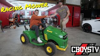 Building a Racing Lawnmower for CboysTV [upl. by Majka]