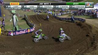 Tennessee 250 Moto 2 Savatgy goes down [upl. by Lelah587]