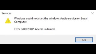 Naprawa błędu Nie można uruchomić usługi Windows Audio [upl. by Strohben]