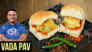 Vada Pav Recipe  How To Make Vada Pav At Home  Batata Vada  Indian Culinary League  Varun [upl. by Lucien]