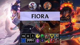 Fiora Mid vs Qiyana  EUW Grandmaster Patch 1413 [upl. by Royo]