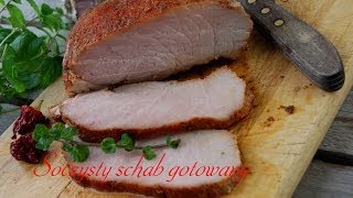 Soczysty schab gotowany  TalerzPokustv [upl. by Magner]