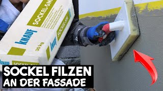 Filzputz Sockel an der Fassade richtig ausbilden mit Oberputz inkl Feuchteschutz [upl. by Becca]