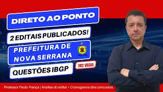 Direto ao ponto Concurso Prefeitura de Nova Serrana MG informática IBGP  Professor Paulo França [upl. by Uon484]