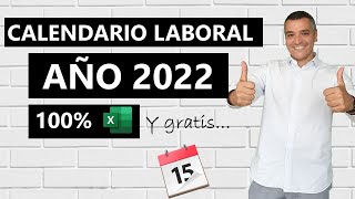 Calendario Laboral 2022 en Excel [upl. by Lleuqram]