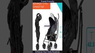 StarAndDaisy Luxe Ultima Travel Baby Stroller Easy Fold amp unfold Lightweight with Backrest [upl. by Whipple933]