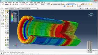 Simulation axisymmetric backward extrusion in Abaqus Explicite [upl. by Genesia461]