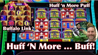 Huff and more Buff Big Slot Wins On Two Of Your Faves — Huff ‘n More Puff and Buffalo Link [upl. by Selrahcnhoj]