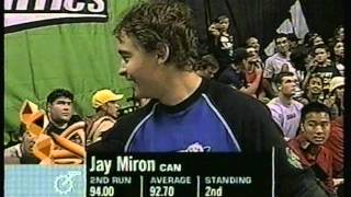 Jay Miron vs Dave Mirra X games 2001 bmx vert [upl. by Yhotmit950]