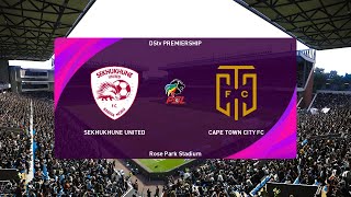 Sekhukhune United vs Cape Town City FC 25022023 DStv Premiership PES 2021 [upl. by Combes]