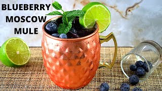 Blueberry Moscow Mule Cocktail Recipe [upl. by Hadihsar431]